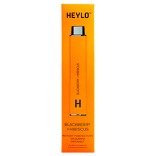 Load image into Gallery viewer, Heylo 800 Puff Zero Nicotine Disposable Vape Device Blackberry Hibiscus
