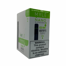 Load image into Gallery viewer, MYLE NANO DISPOSABLE VAPE WHOLESALE Iced Mint
