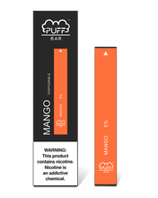 Load image into Gallery viewer, PUFF BAR DISPOSABLE VAPE - Mango
