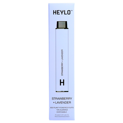 Heylo 800 Puff Zero Nicotine Disposable Vape Device Strawberry Lavender