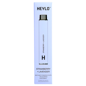 Heylo 800 Puff Zero Nicotine Disposable Vape Device Strawberry Lavender