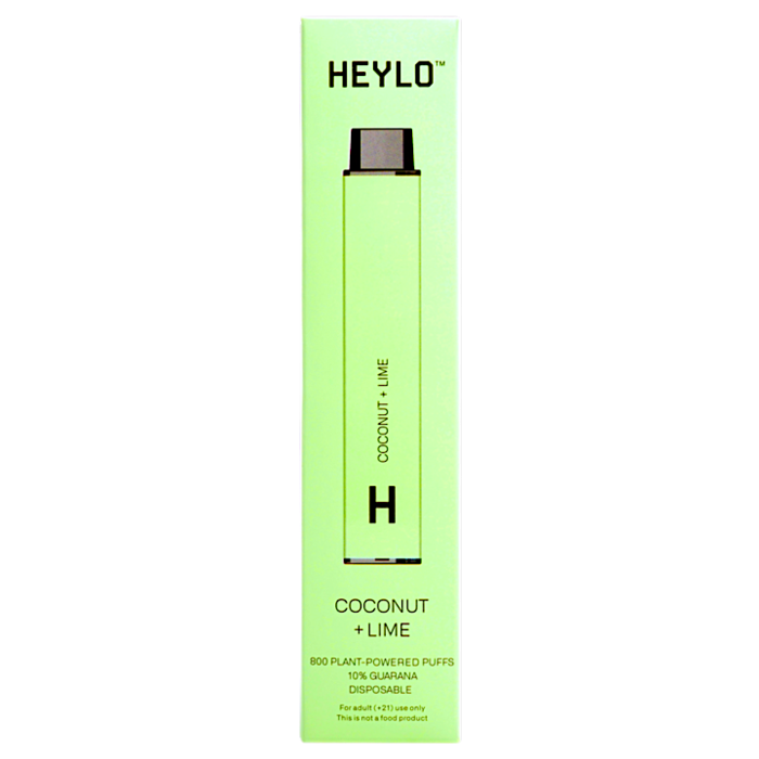 Heylo 800 Puff Zero Nicotine Disposable Vape Device Coconut Lime
