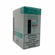 Load image into Gallery viewer, MYLE NANO DISPOSABLE VAPE WHOLESALE Mint Mojito
