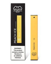 Load image into Gallery viewer, PUFF BAR DISPOSABLE VAPE - Peach ice
