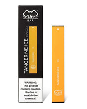 Load image into Gallery viewer, PUFF BAR DISPOSABLE VAPE - Tangerine ice (LIMITED EDITION)
