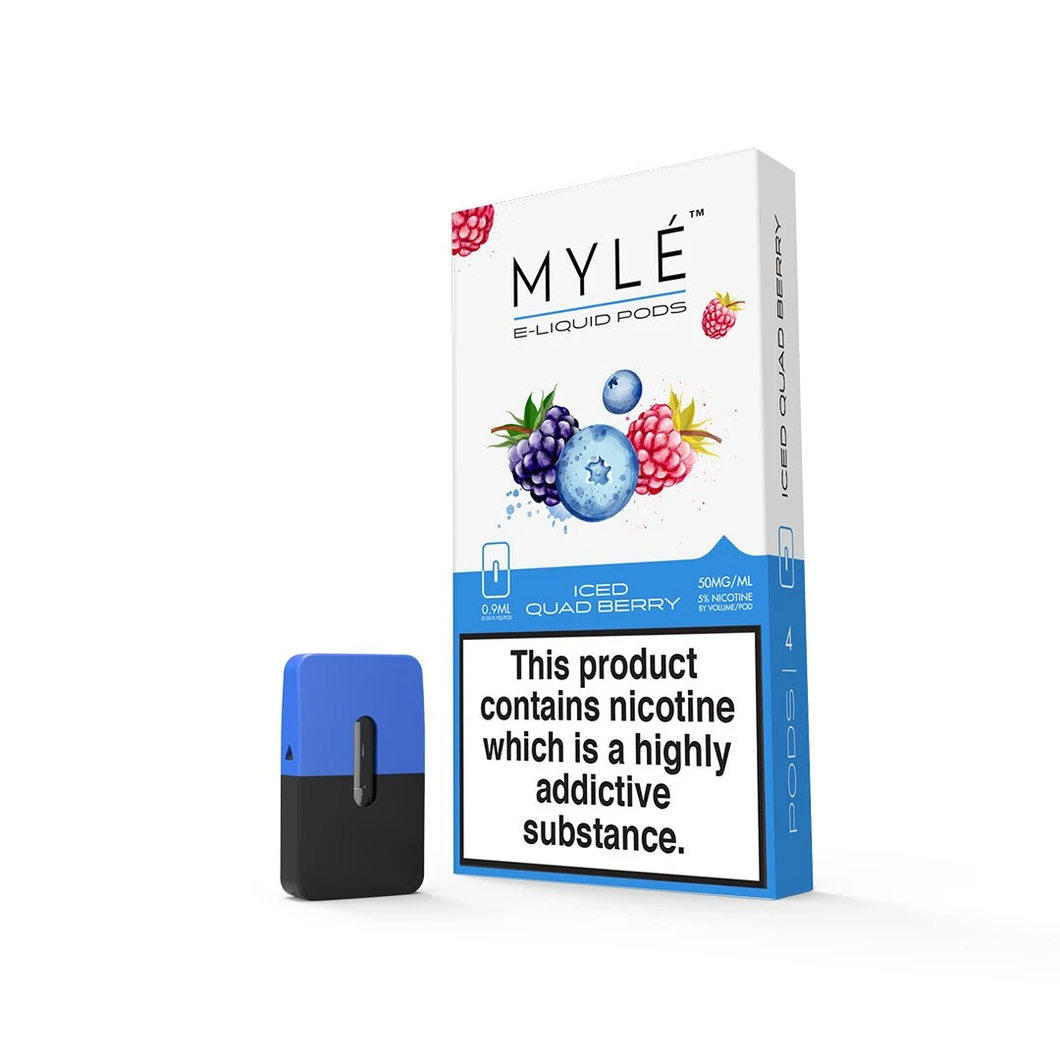 MYLE PODS V1 (4 POD PACK) Iced QuadBerry