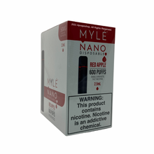 Load image into Gallery viewer, MYLE NANO DISPOSABLE VAPE WHOLESALE Red Apple
