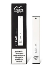 Load image into Gallery viewer, PUFF BAR DISPOSABLE VAPE - Clear (Menthol ice)
