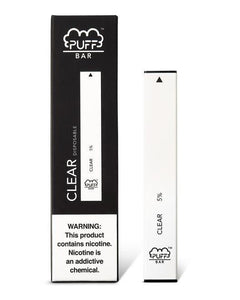 PUFF BAR DISPOSABLE VAPE - Clear (Menthol ice)