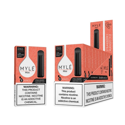 Myle Mini Disposable Vape Device Wholesale Box Strawberry Mango Ice
