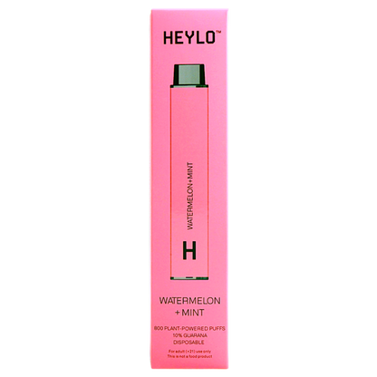 Heylo 800 Puff Zero Nicotine Disposable Vape Device Watermelon mint