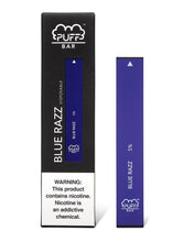 Load image into Gallery viewer, PUFF BAR DISPOSABLE VAPE - Blue Razz
