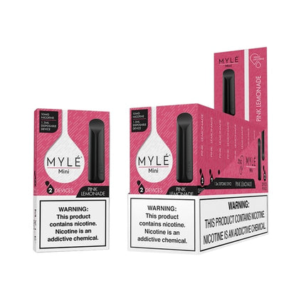 Myle Mini Disposable Vape Device Wholesale Box Pink Lemonade