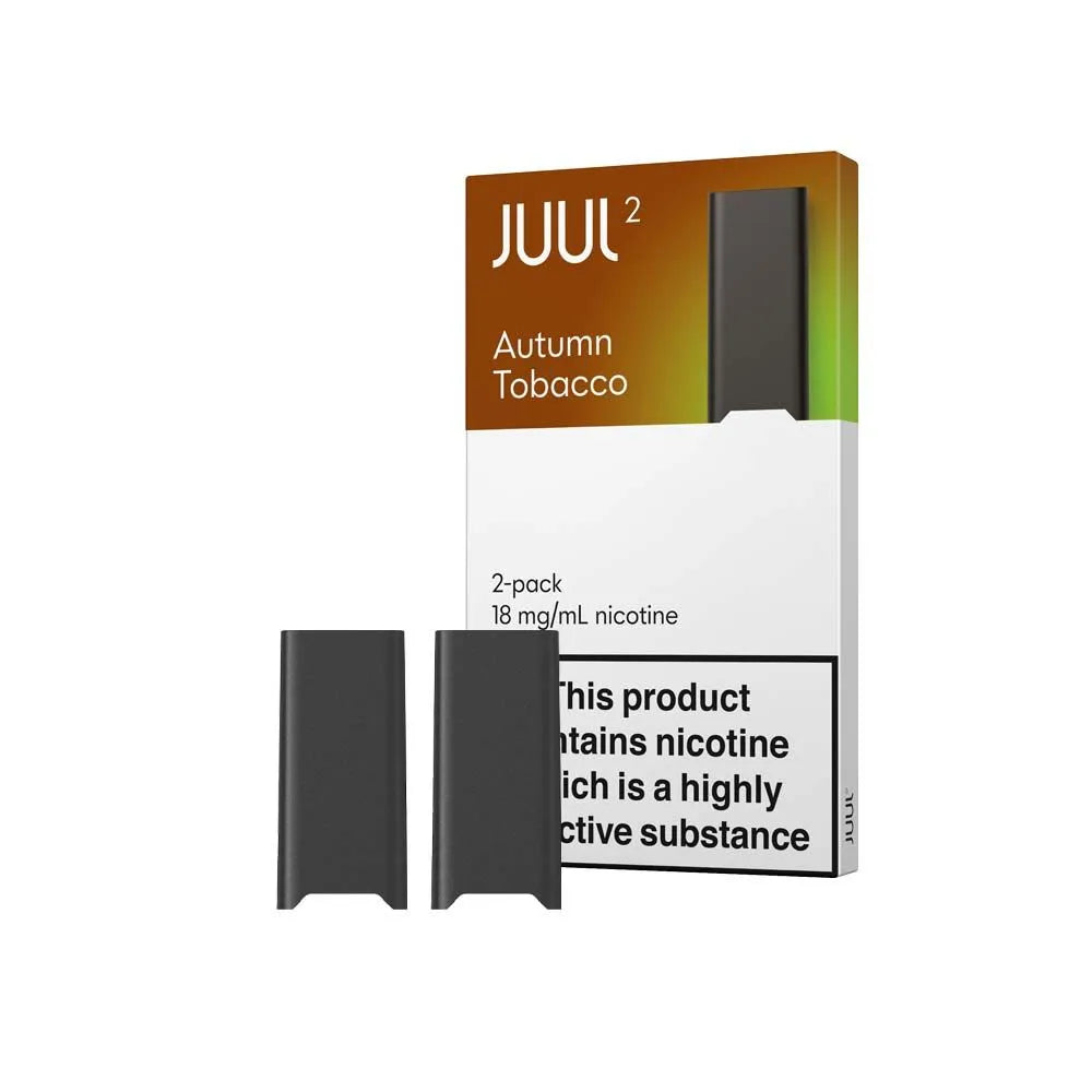 JUUL Pods Virginia tobacco wholesale case Juul 2 EU - Autumn Tobacco 1.8% (8 Packs 2 Pods Per Pack)