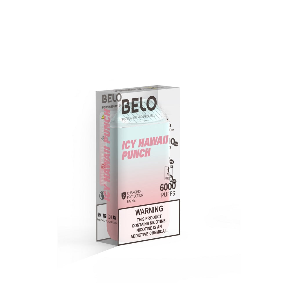 Lykcan Belo 6000 Puff Disposable Vape Device Icy Hawaii Punch
