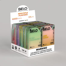 Load image into Gallery viewer, Lykcan Belo 6000 Puff Disposable Vape Device Mixed Box Variety Pack( 1 Off Each )
