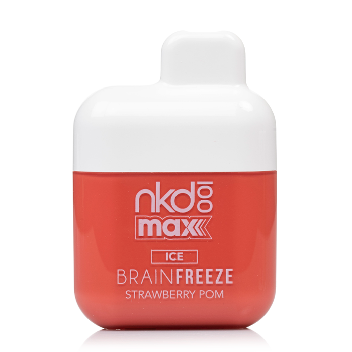 Naked 100 Max 4500 Puff Disposable Vape Ice Brain Freeze ( Strawberry Pom )