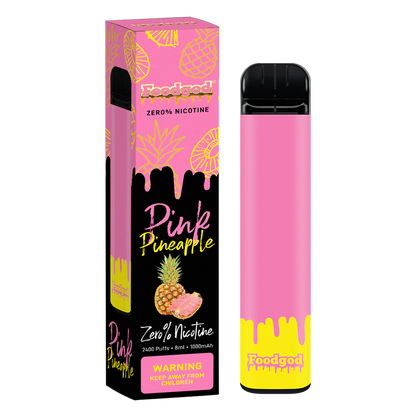 Food God Zero Nicotine 2400 Puffs Disposable Vape Device Pink Pineapple
