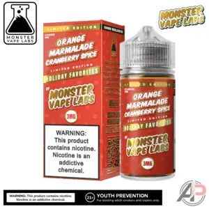 Orange Marmalade Cranberry Spice E-Liquid By Holiday Monster Vape Labs 100mL