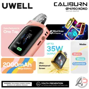 Uwell Caliburn G4 Pro Koko 35W Pod System Starter Kit Device