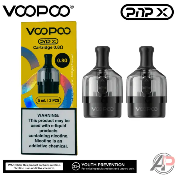 voopoo pnp x mtl 5ml pod tank PNP-X Replacement Cartridges 2 Pack prefilled-vape-pods Nuevas reglas para uso Flavor:Blanco Grapefruit
