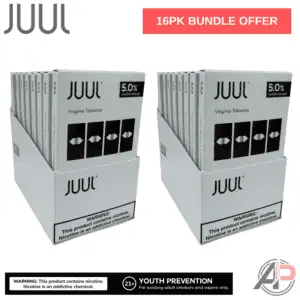Juul Pods Virginia Tobacco 4 Pod Pack Wholesale Bundle Box 16 Packs [16 Packs Bundle] Virginia Tobacco 5.0%