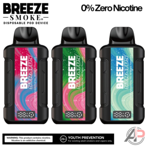 Breeze Smoke Stratus 15k Puffs Disposable Vape 0% Zero Nicotine