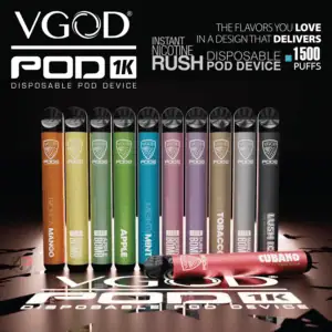 Vgod Pod 1k Puffs Disposable Vape Device