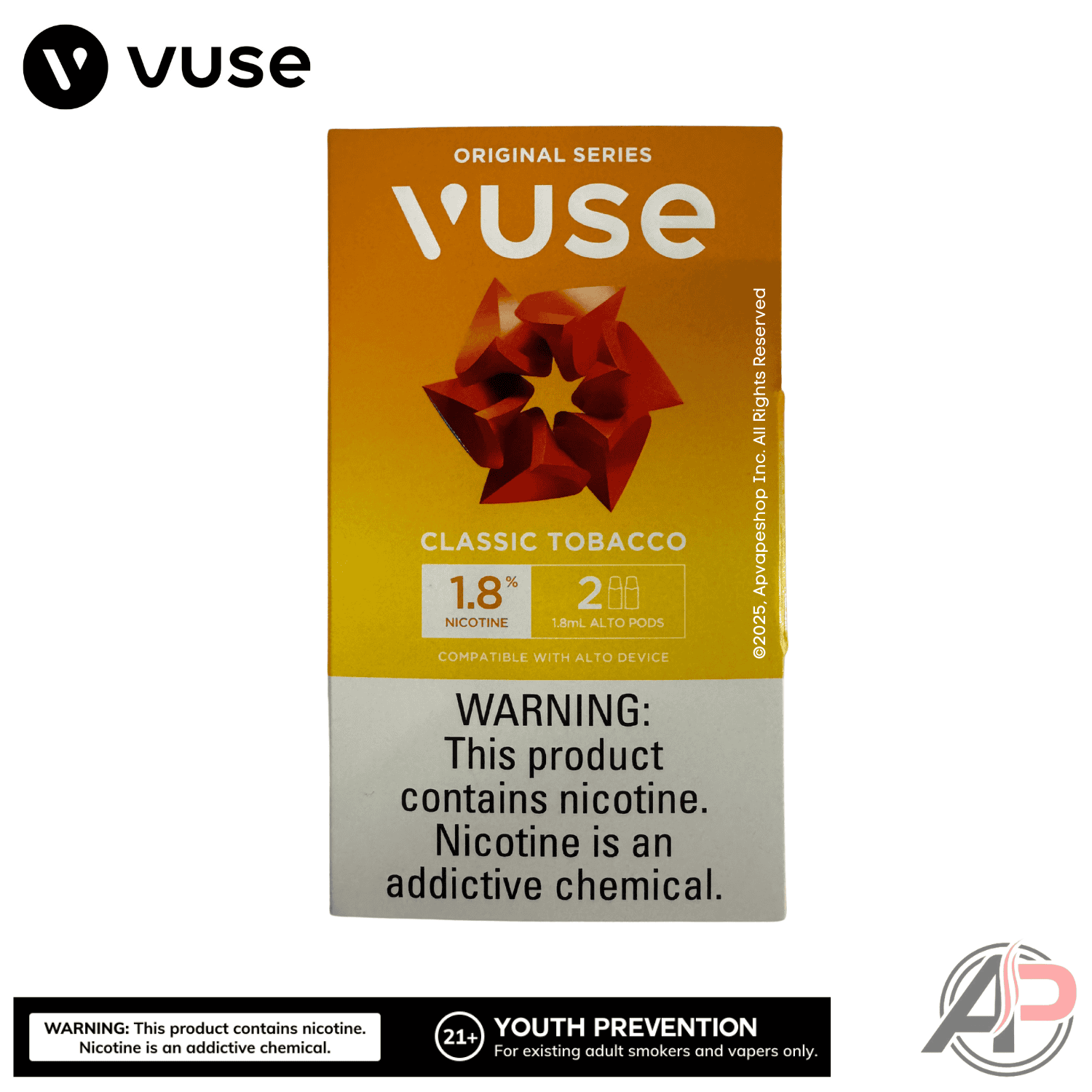 vuse pods golden tobacco 1.8 Alto Classic 2 Pack New Nicotine:20 MG Vuse Alto Menthol Disposable