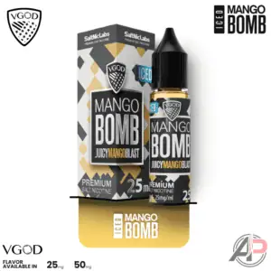 mango bomb vape juice VGOD Iced 30ml Salt Nic & E Liquid Flavor:American Red Tobacco Is this foger flavor 3500 Puffs+