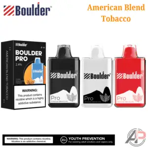 Boulder Pro American Blend Tobacco 5000 Puffs Disposable Vape Device