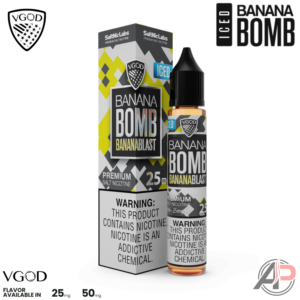 Vgod Iced Banana Bomb Salt Nicotine 30mL