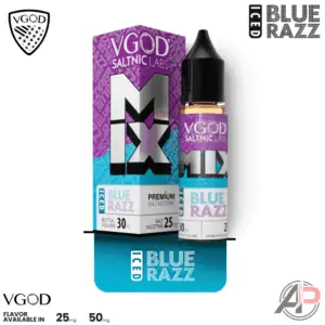 Vgod Mix Iced Blue Razz Salt Nicotine 30mL