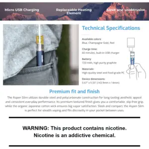 Boulder Aspen Slim Starter Kit Device