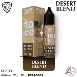 Vgod Tobacco Plus Desert Blend Salt Nicotine 30mL