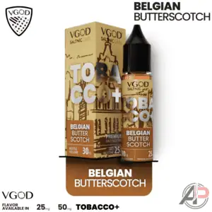 Vgod Tobacco Plus Belgian Butterscotch Salt Nicotine 30mL