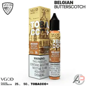 Vgod Tobacco Plus Belgian Butterscotch Salt Nicotine 30mL