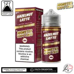 Hazelnut Latte E-Liquid By Holiday Monster Vape Labs 100mL