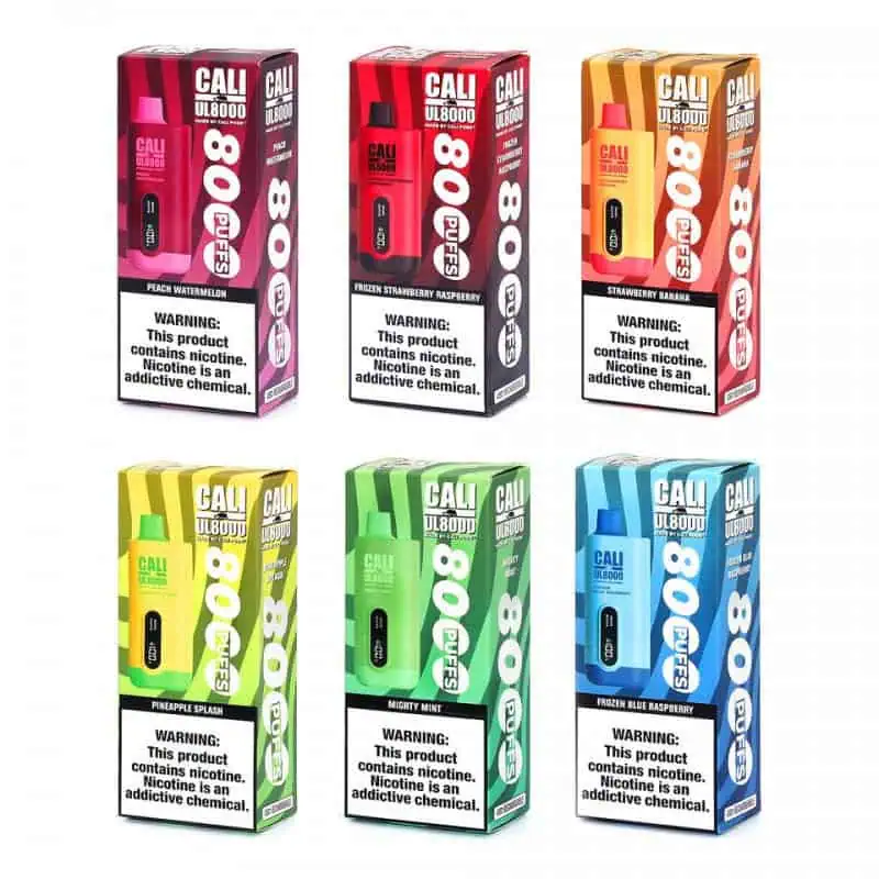 cali pod ul8000 disposable vape 8K Puffs All Flavors Shopify will ban vape Vape Disposables Flavours:Blueberry Watermelon
