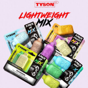 Tyson 2.0 Lightweight 6000 Puffs Disposable Vape Device 3 Pack