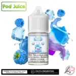 Pod Juice Blue Razz Slushy Freeze Salt Nicotine 30mL