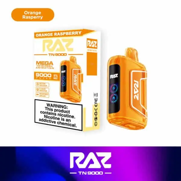 raz orange vape TN9000 9K Puffs Order Online Flavors:Cloudberry Burst bc-compliant Vape Skins | Vuse