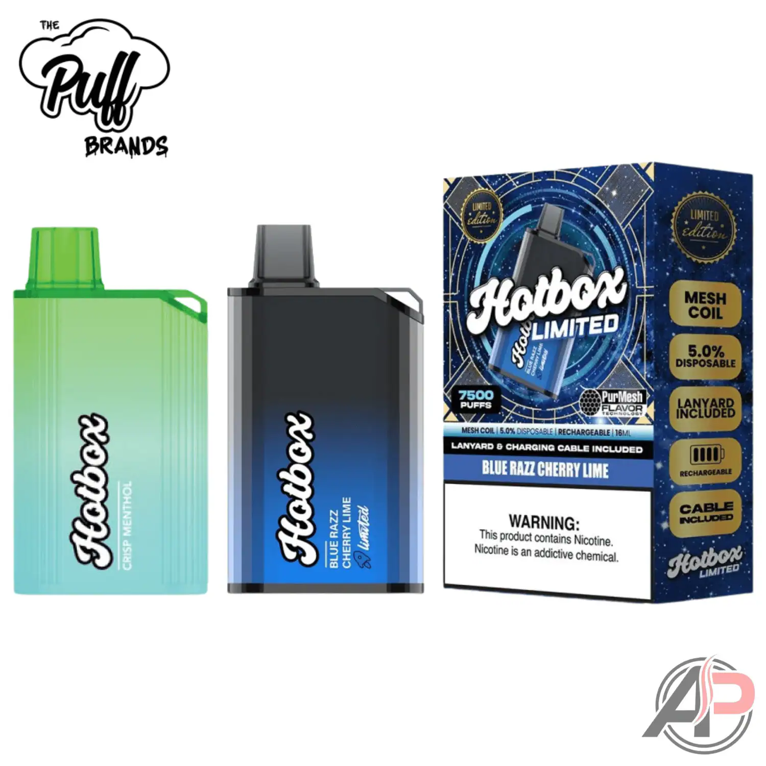 puff brand disposable vape Hotbox 7500 Puffs Top Flavors Flavours:Raz 25K Frozen Banana Dragon Disposable | 20000 2 For 18