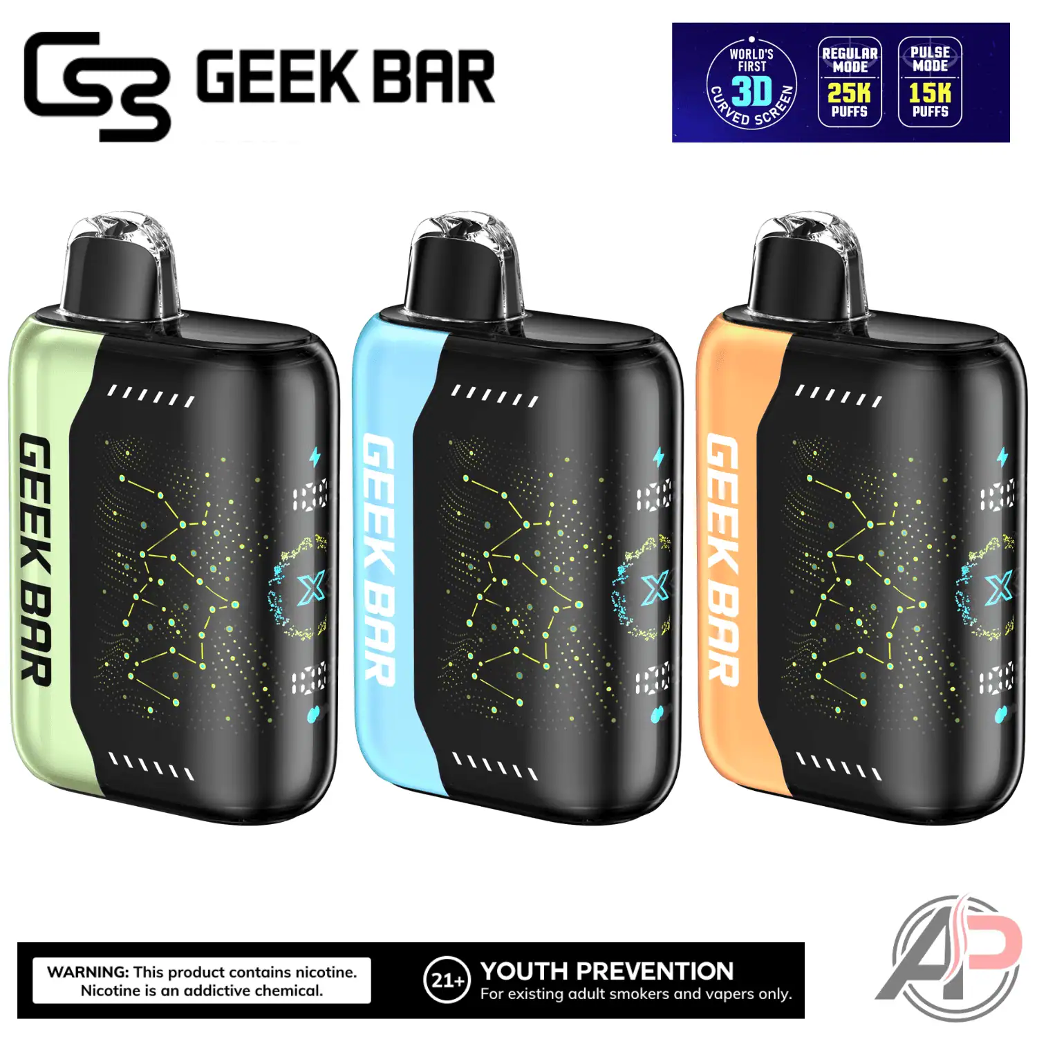 geek bar pulse x wattage 25,000 Puffs Vape F: Watermelon GeekVape - Aegis Nano Flavour:Fizzy Edition
