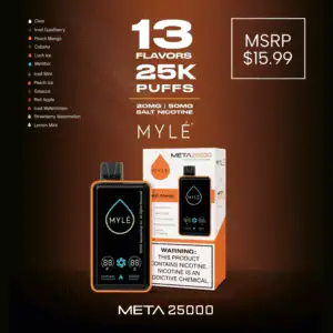 Myle Meta 25,000 Puffs Disposable Vape Device