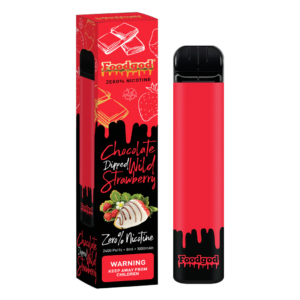 Food God Zero Nicotine 2400 Puffs Disposable Vape Device Chocolate Dipped Wild Strawberries
