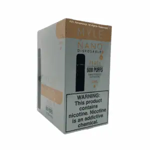 Myle Nano Disposable Vape Device Wholesale 10 Pack Peach