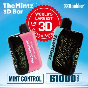 Boulder The Mintz 3D Bar 51000 Puffs Disposable Vape Device