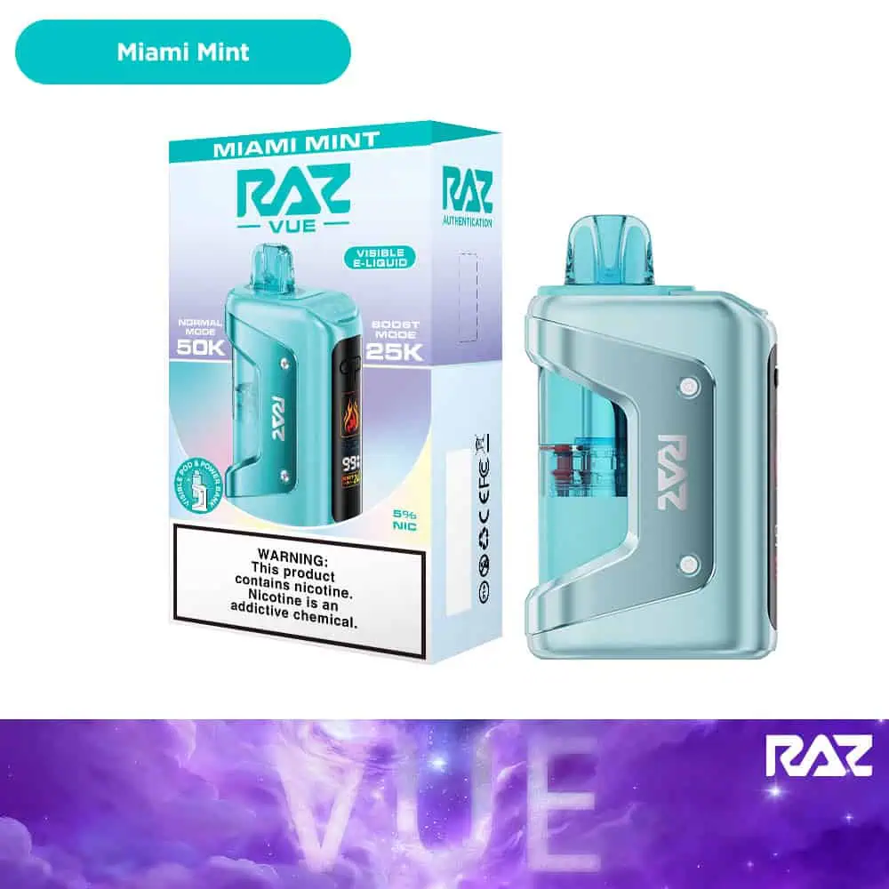 Raz Vue 50k Puffs Disposable Vape Device Kit