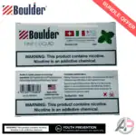 Boulder Menthol E-Liquid 10mL 6 Bottle Bundle Box
